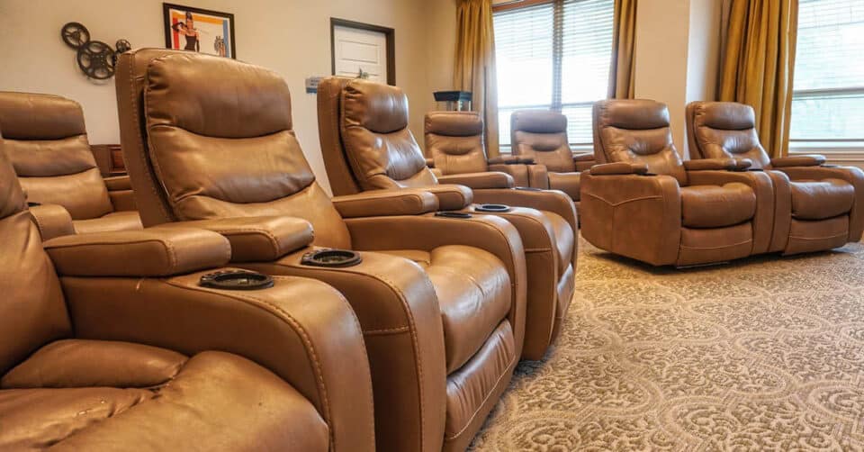 theater room at The Legacy