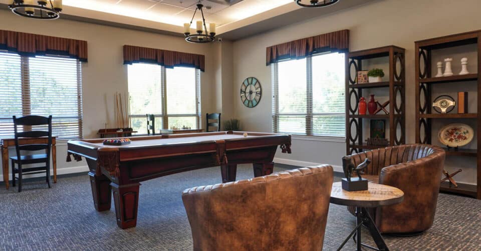 game room with pool table at The Legacy